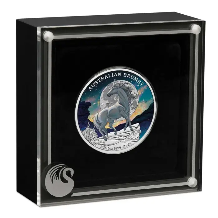  Australian Brumby 1oz Silver Colour Coins  2026  Perth Mint COA 24/1500