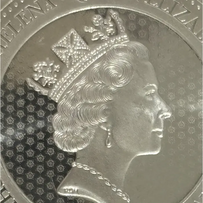 ROYAL U.K. MINT 2019 St Helena Guinea 1.25oz .999 Silver Bullion Coin in capsule