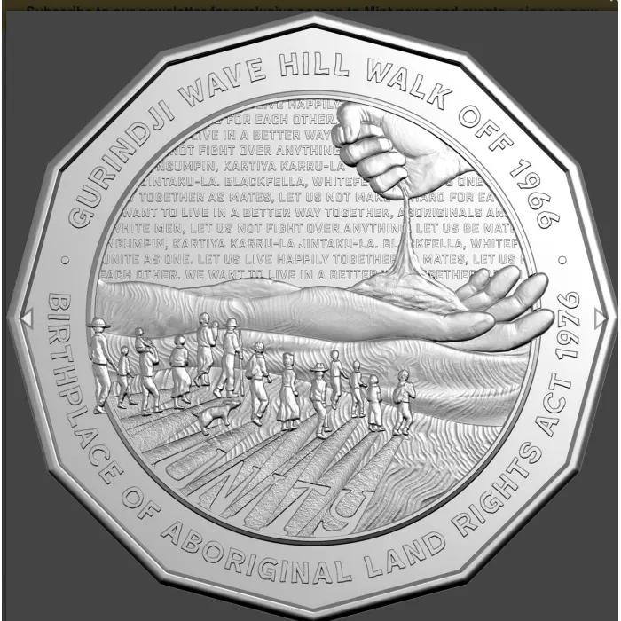 50th anniversary of the Aboriginal Land Rights  50 cents Bank Bags 