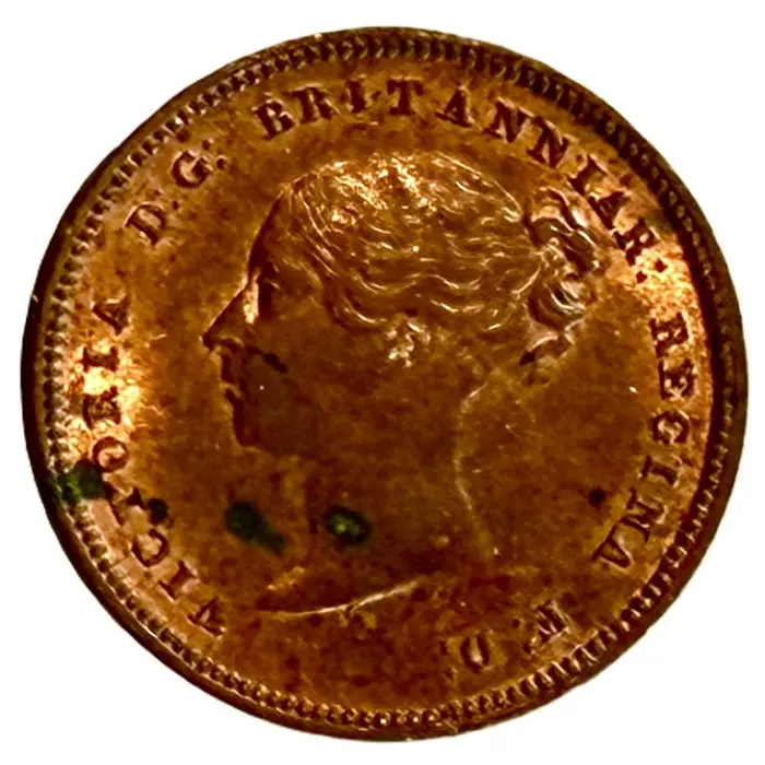 ENGLISH 1844 Queen Victoria half farthing (S3951) aUNC