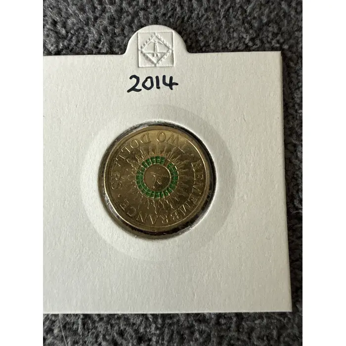2014 $2 GREEN REMEMBRANCE DOVE