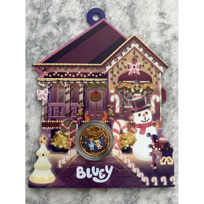 2025 $1 Bluey Christmas Carded Coin