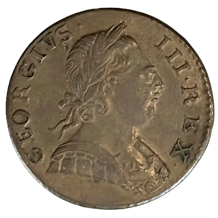 ENGLISH 1774 George III halfpenny (S3774) aEF