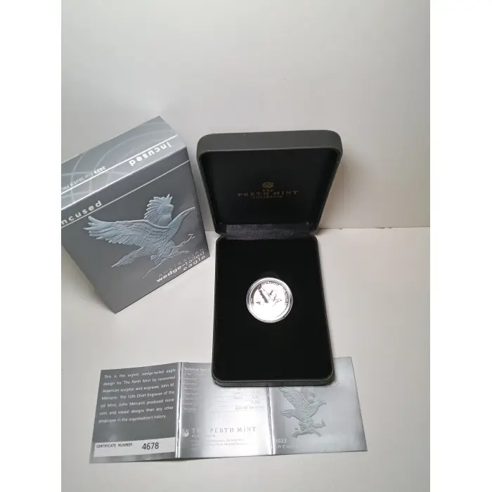 2023 Australian Wedge Tailed Eagle 1oz Silver Incused Coin