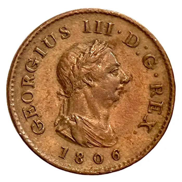 ENGLISH 1806 George III farthing (S3782) EF