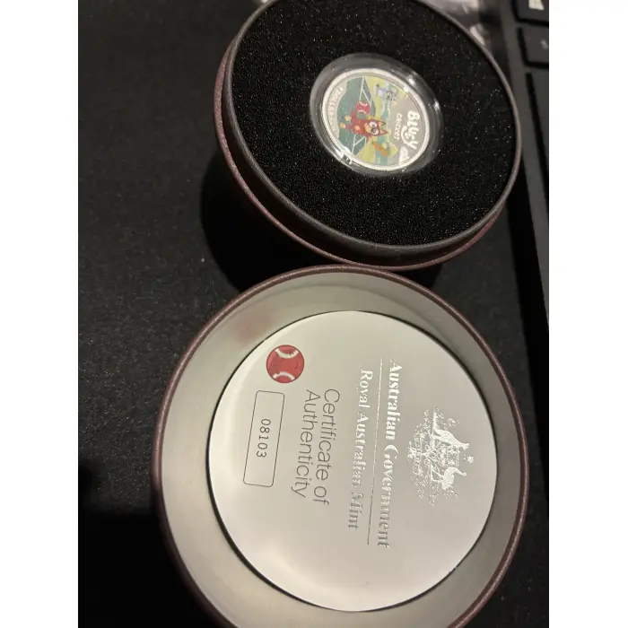 2027 Bluey cricket silver coin 1 dollar 