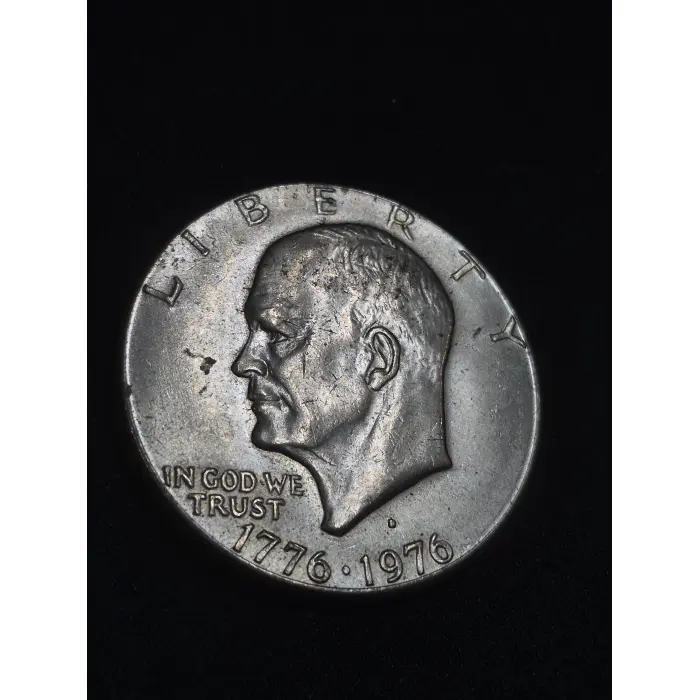 1776–1976 D Bicentennial Eisenhower Dollar – Filled "D" Mint Mark Variety