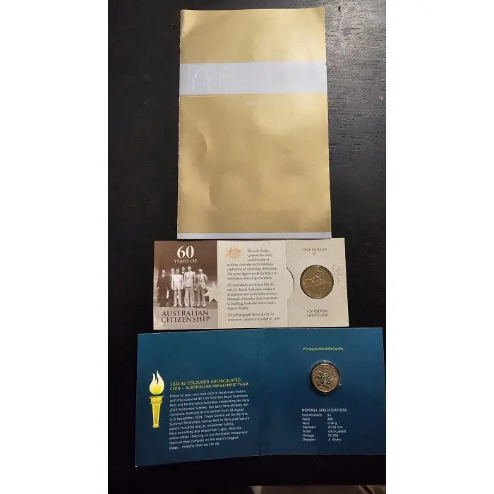 Australian Commemorative Coin & Stamp Collection (3 Folders) 