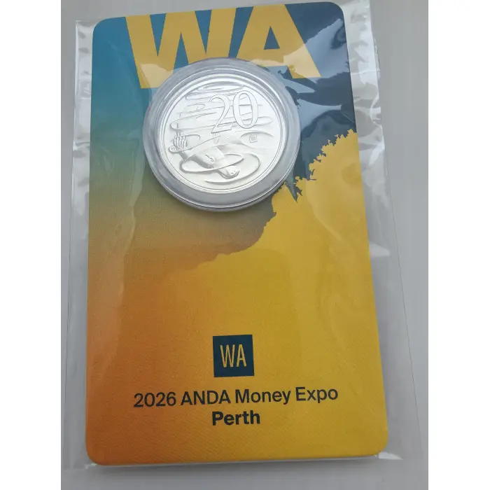 2026 20c Perth ANDA 'WA' Privy Mark carded coin
