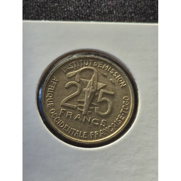 1957 French West Africa 25 Francs – Vintage Colonial African Coin