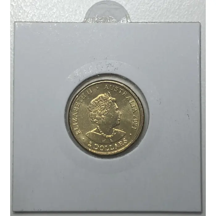 2021 $2 Indigenous Military Service Two Dollar Coloured lighltly circulated