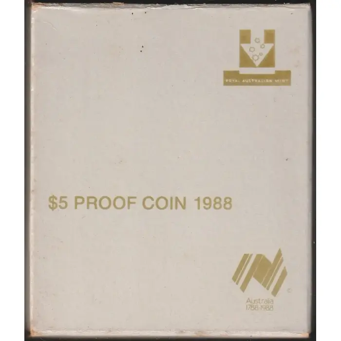 $5 1988 Parliament House Al-Bronze Proof