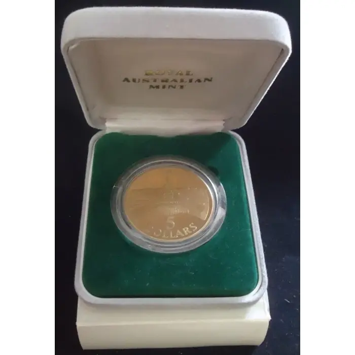 $5 1988 Parliament House Al-Bronze Proof