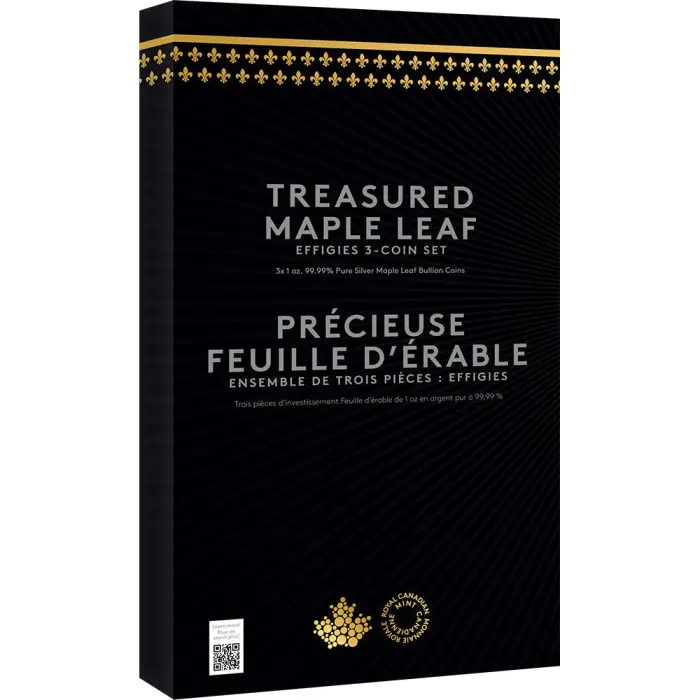 Treasured Maple Leaf: Effigies 3-Coin Set (Premium Bullion)