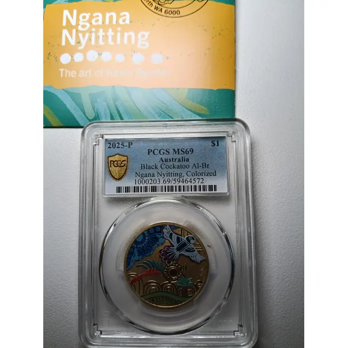 2025-P Ngana Nyitting The Art of Kevin Bynder 3 coin collection PCGS MS69 graded