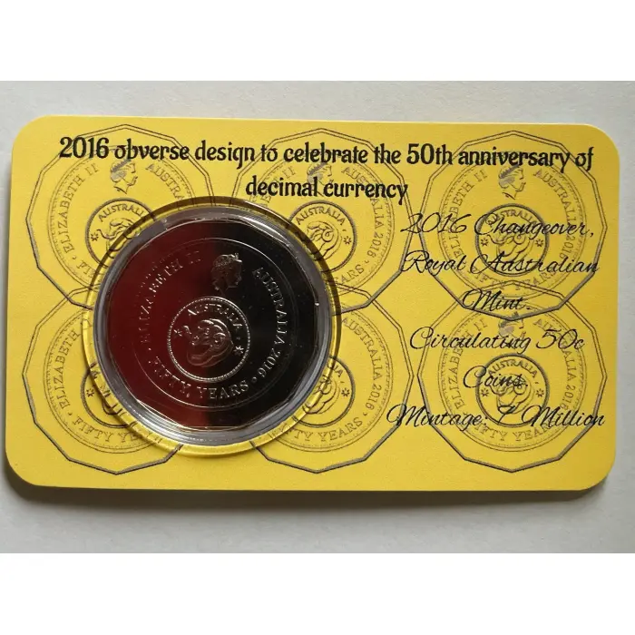 Unc 2016 50c Changeover Coin