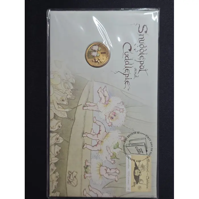 2018 Snugglepot and Cuddlepie $1 Stamp and Coin Cover