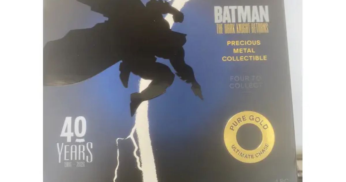 Agoro Batman the Dark Knight Returns - Engraved Silver Foil
