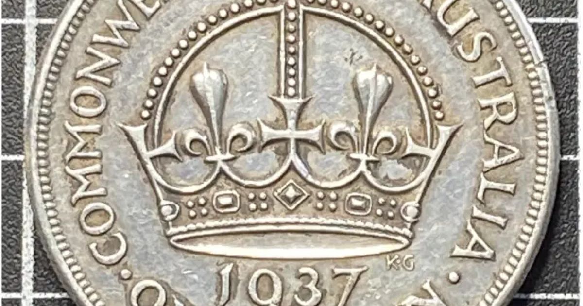 1937 Australian Crown - Cleaned
