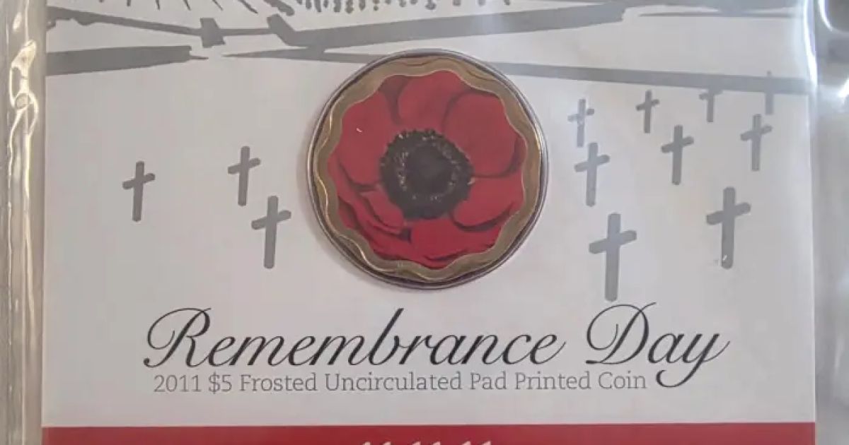 2011 $5 Remembrance Day Coin (11.11.11) – Royal Australian Mint